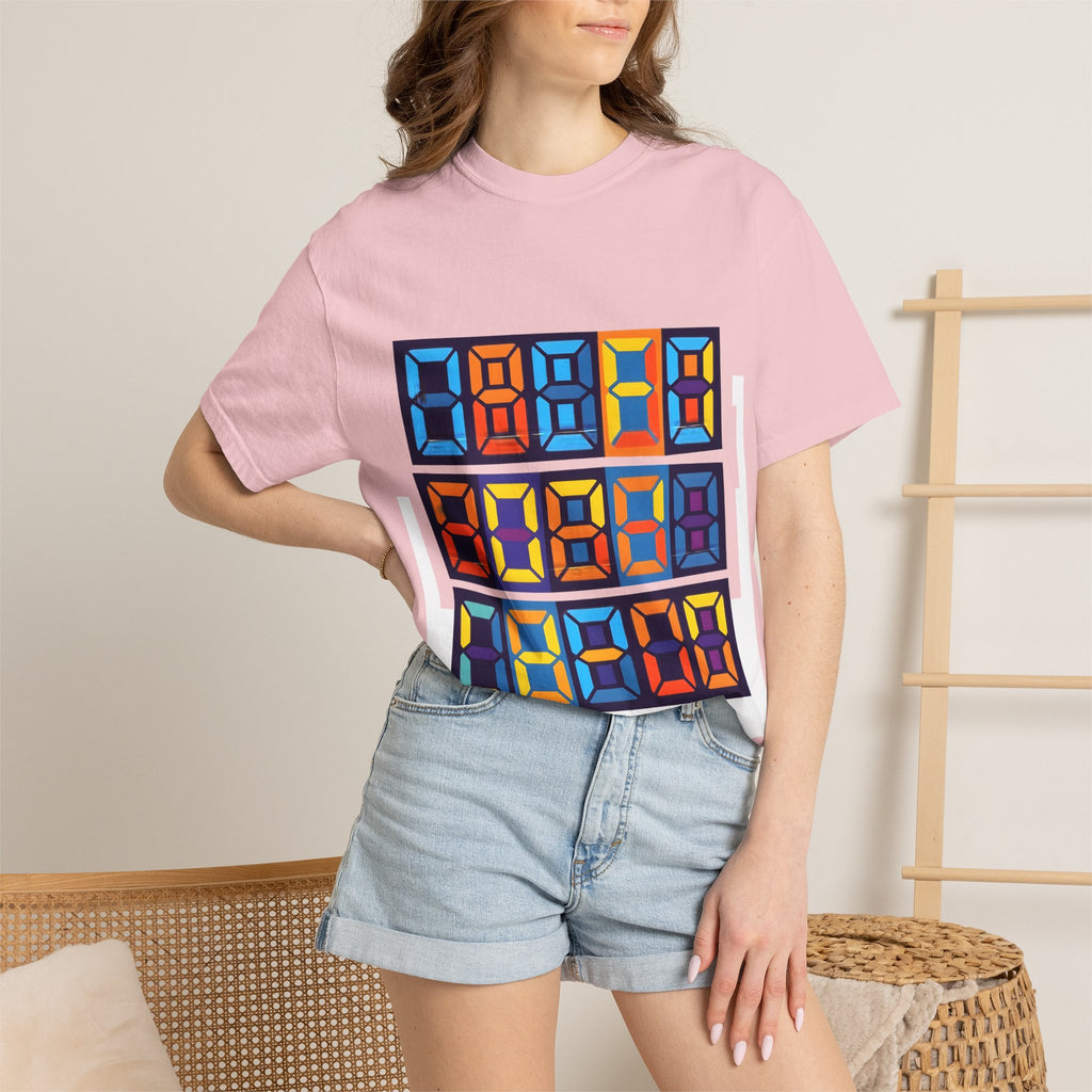 Unisex T-Shirt - Retro Tech 8-Bit Digital Display | Comfort Colors