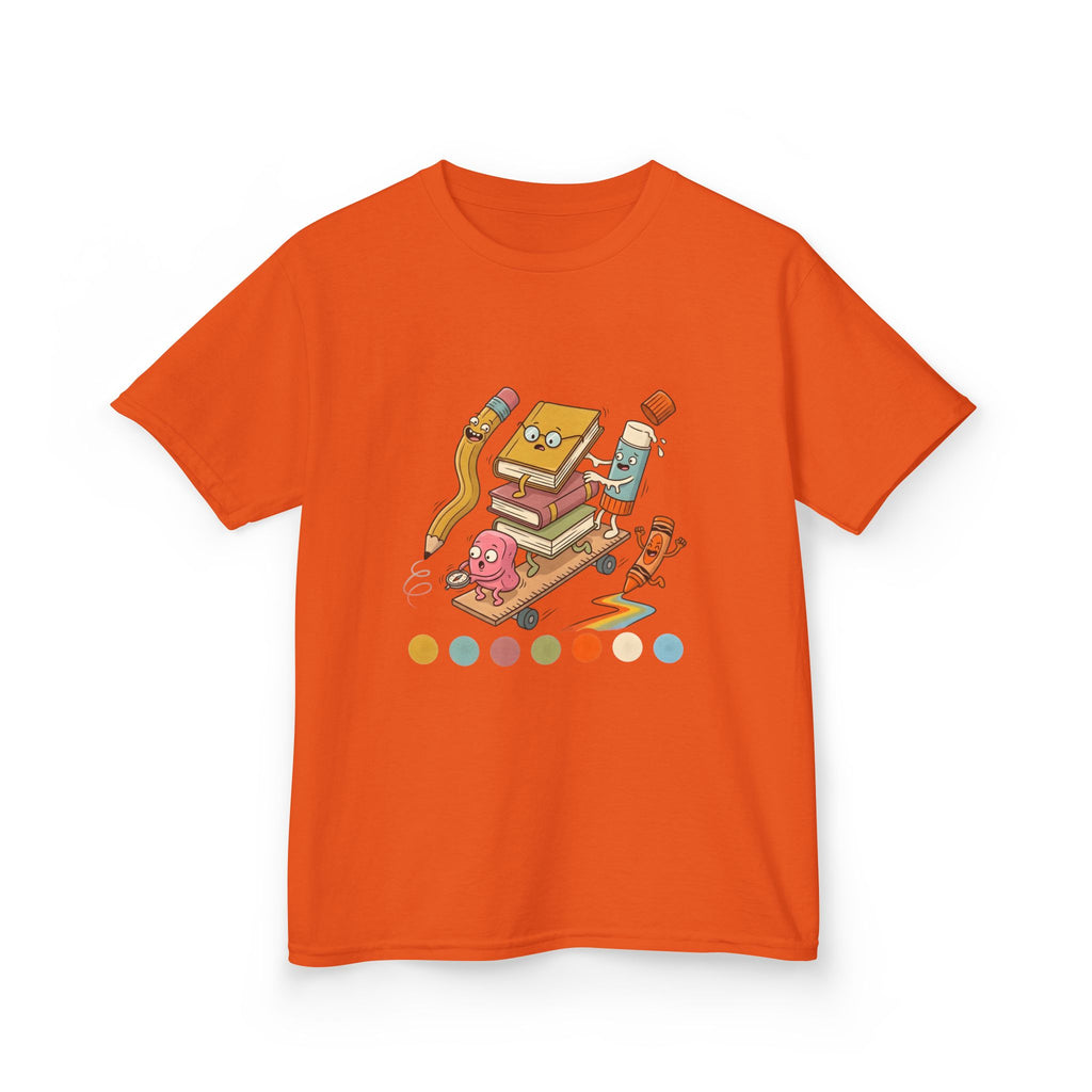 Kids T-Shirt - Cute Cartoon School Supplies | Back to School 2026