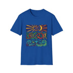 Unisex T-Shirt - Cosmic Folk Art Eye & Snake | Spiritual Nature