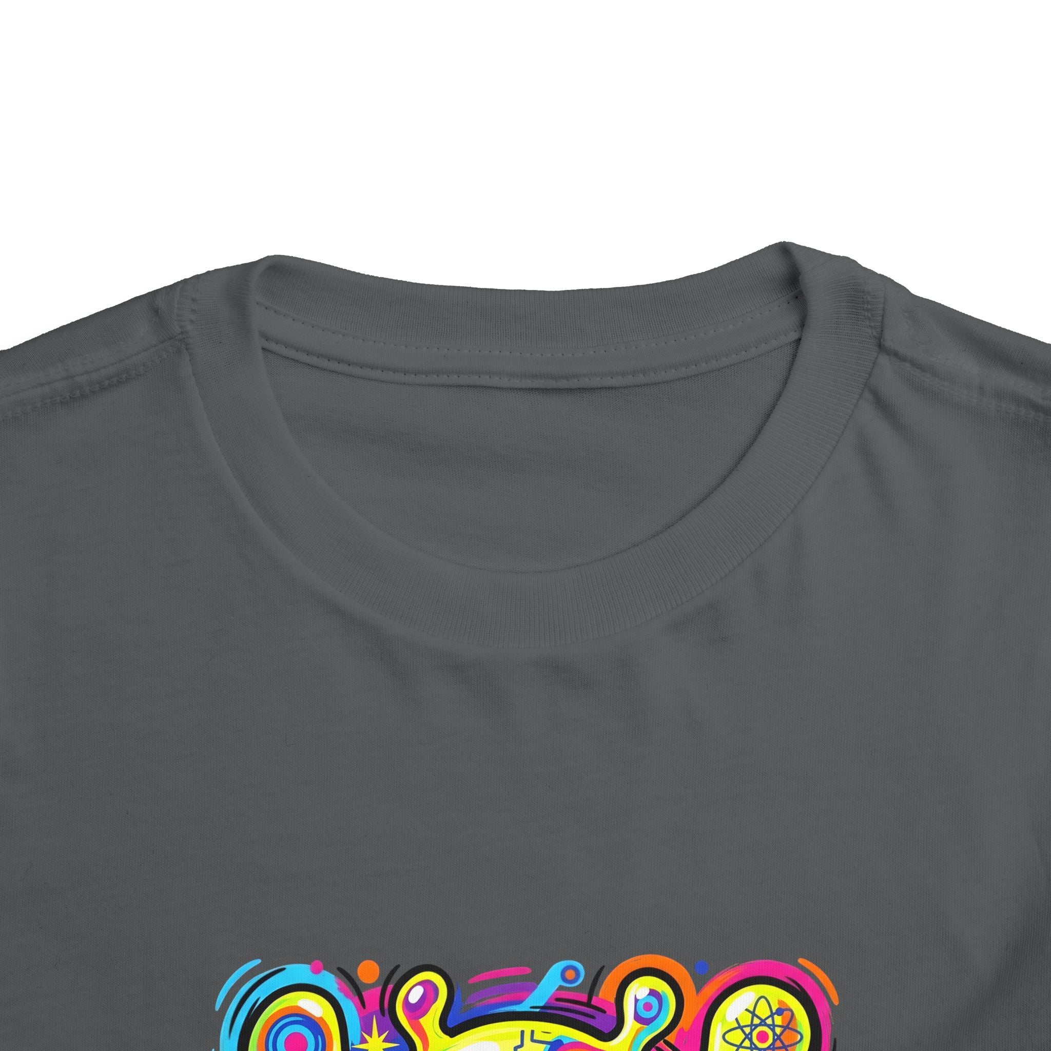 Toddler Tee - Vibrant Psychedelic Monster | Kids Abstract Cartoon Art
