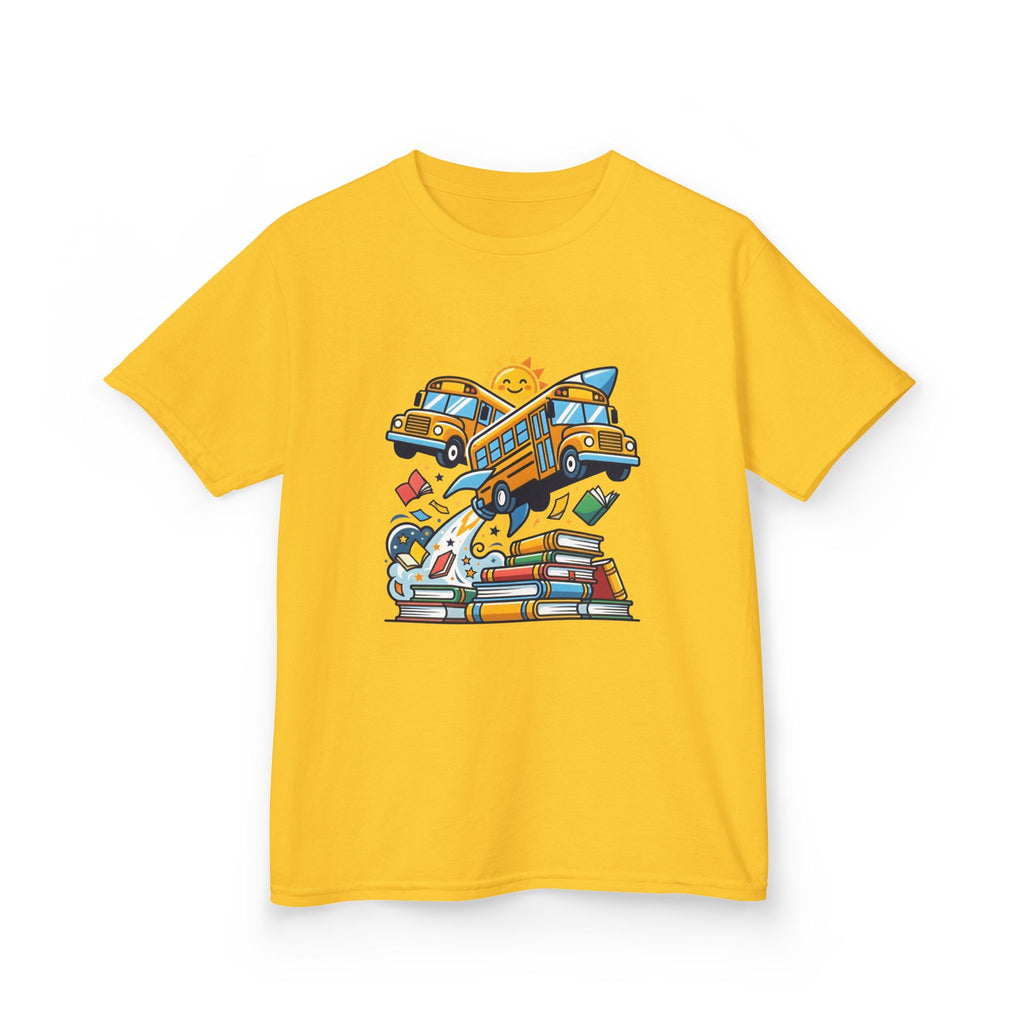 Kids Back to School T-Shirt - Rocket Bus Adventure | First Day