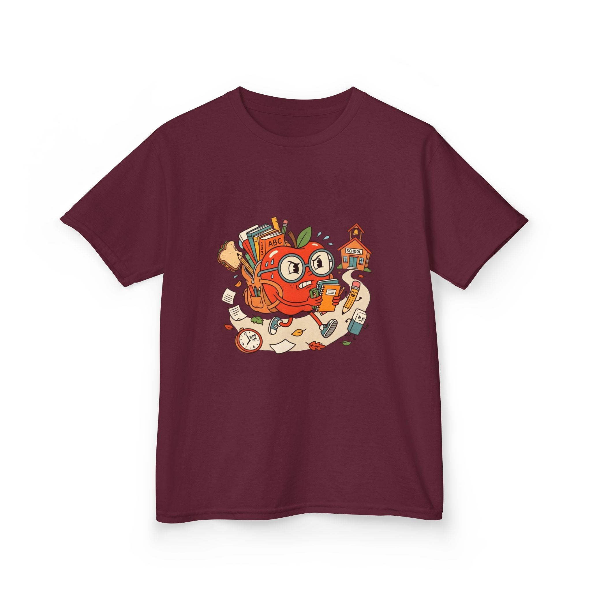 Kids Back to School Tee - Playful ABC 123 School Design