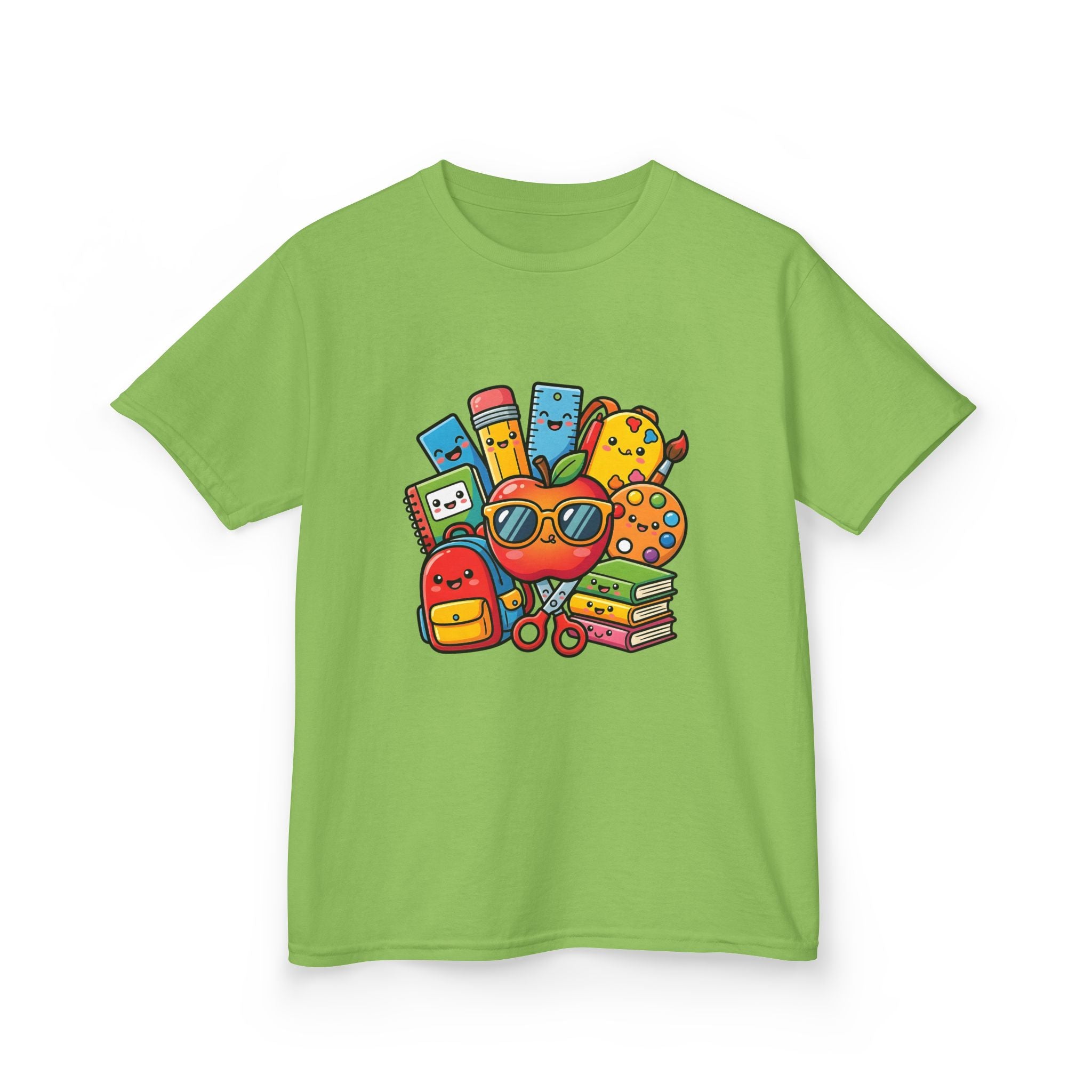 Kids Back to School T-Shirt - Kawaii School Supplies Art | 2026