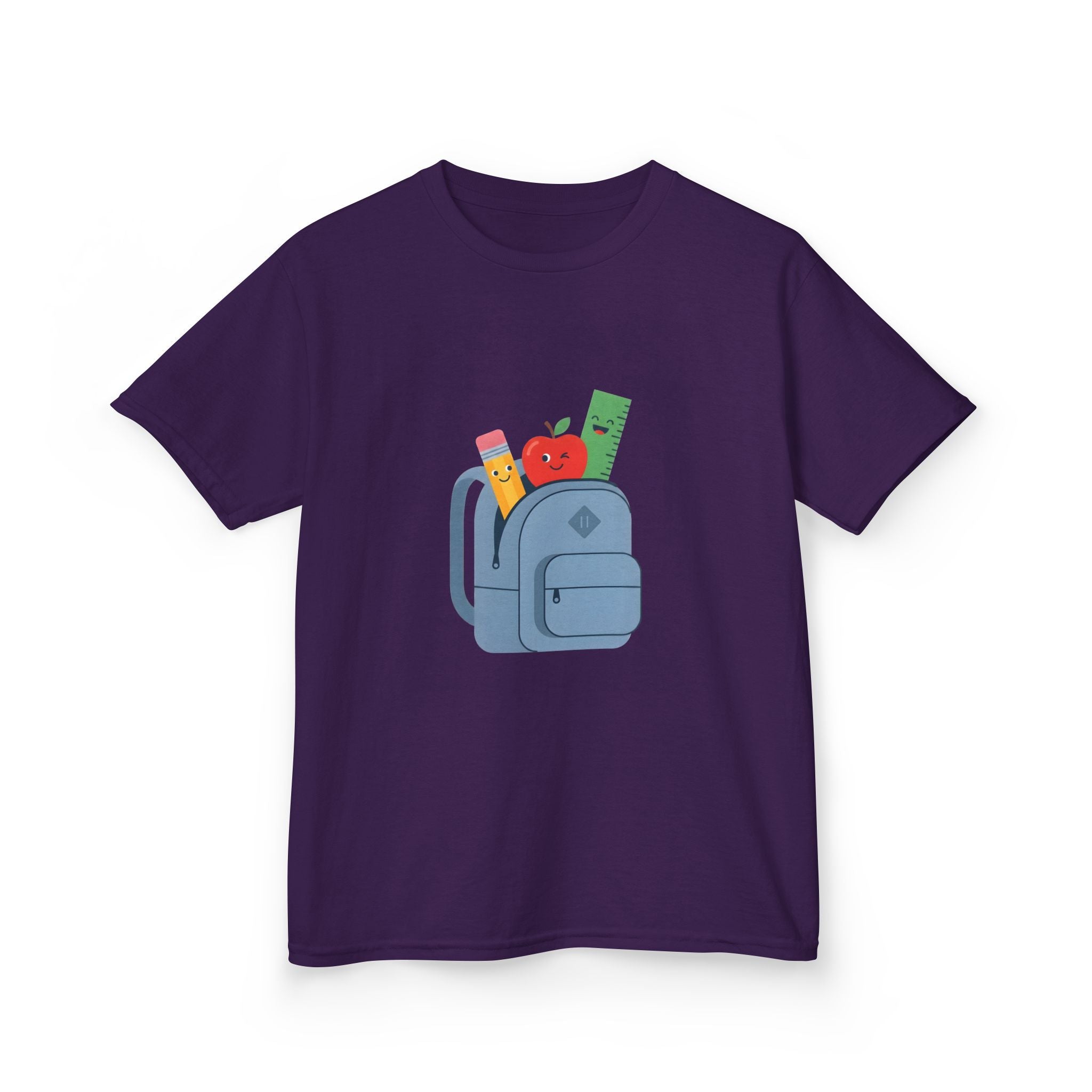Kids Back to School Tee - Cute School Supplies Cartoon | 2026