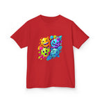 Kids T-Shirt - Vibrant Geometric Faces | Abstract Art