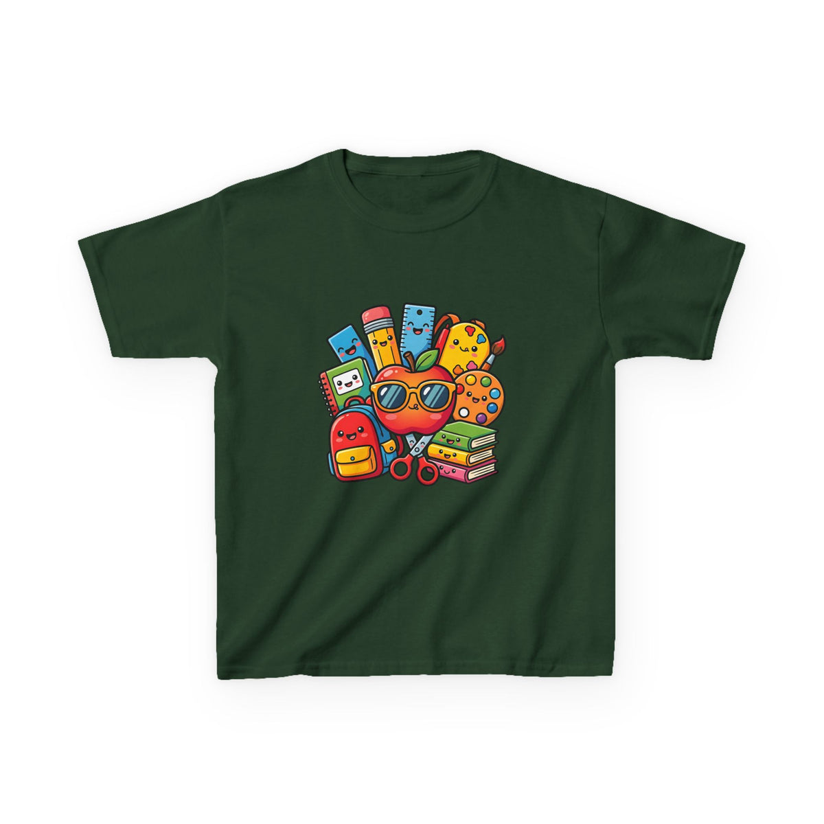 Kids Back to School T-Shirt - Kawaii School Supplies Art | 2026