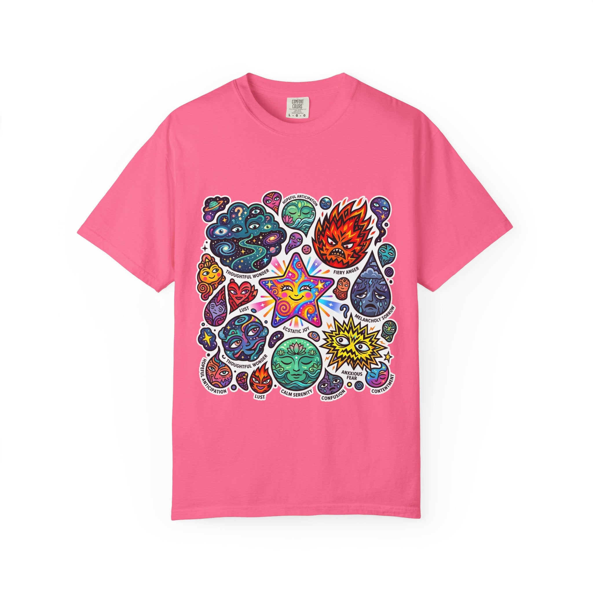Comfort Colors T-Shirt - Psychedelic Emotions Art | Mental Health
