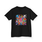 Kids T-Shirt - Cartoon School Supplies Doodle | Back to School