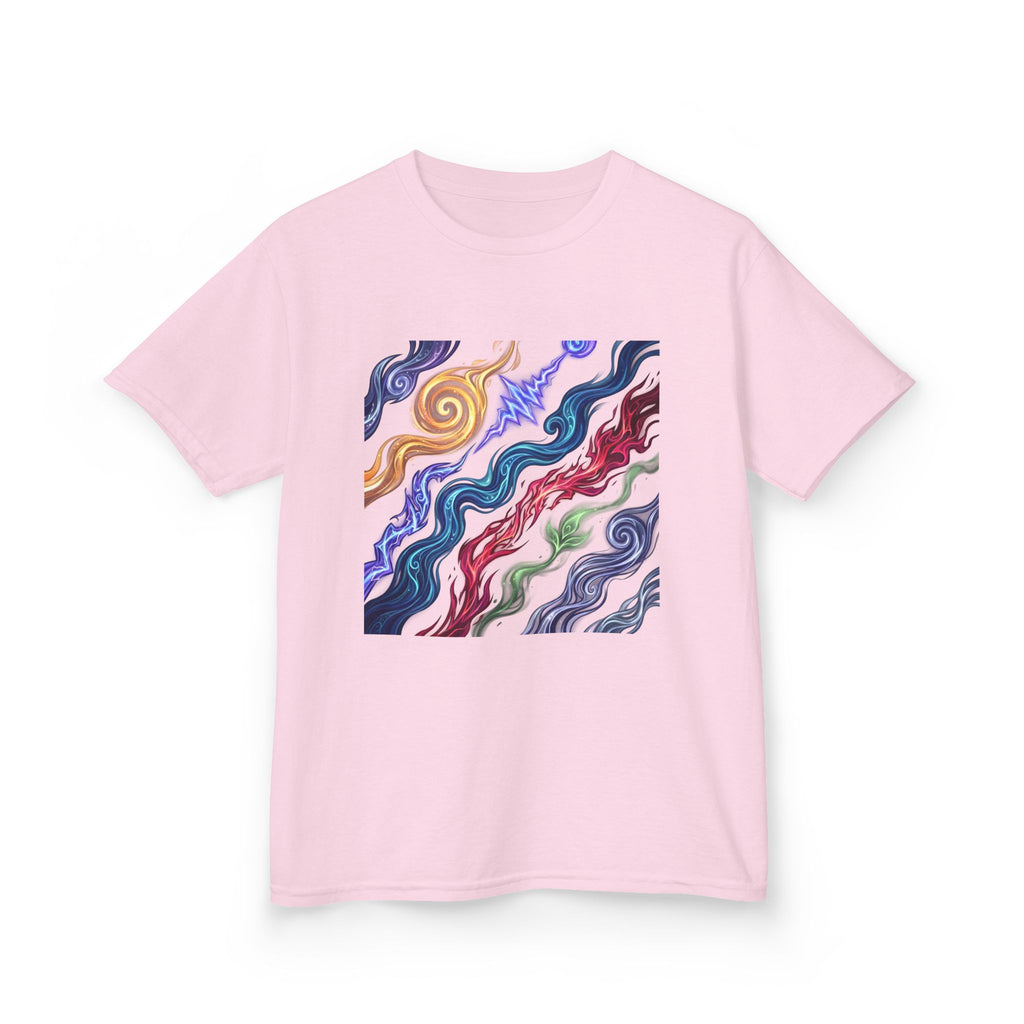 Kids Tee - Vibrant Elemental Magic Energy | Fantasy Glow