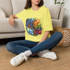 Abstract T-Shirt - Whimsical Watercolor Mandala | Surreal Figures