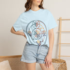 Unisex Garment-Dyed T-Shirt - Minimalist Geometric Nature Art