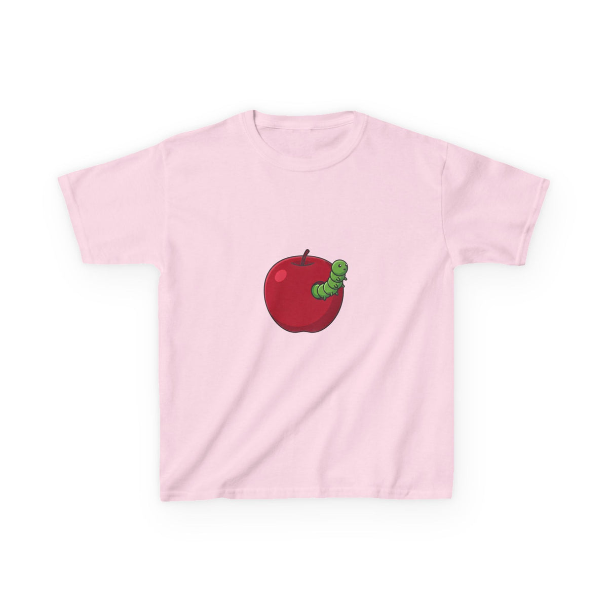 Kids T-Shirt - Cute Hungry Bookworm Caterpillar Apple Tee