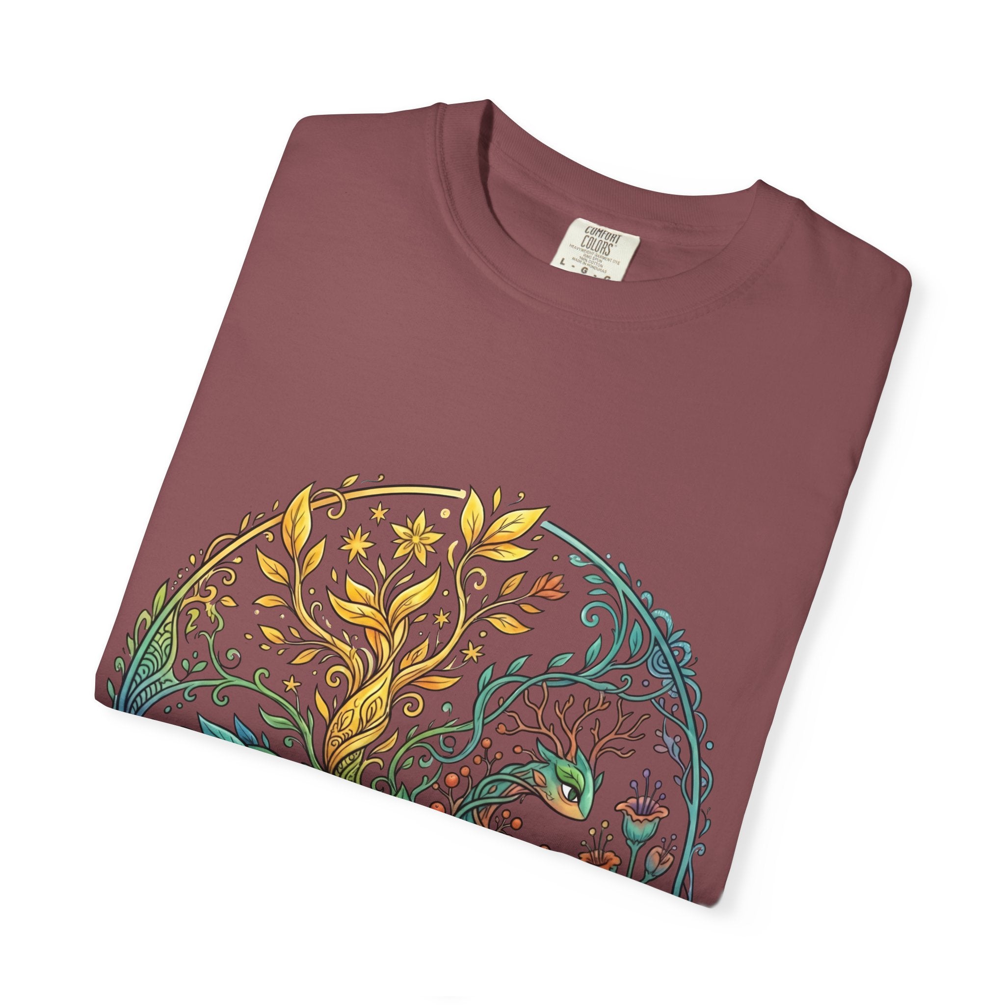 Elemental Dragon Tree T-Shirt - Mystical Nature Art | Comfort Colors