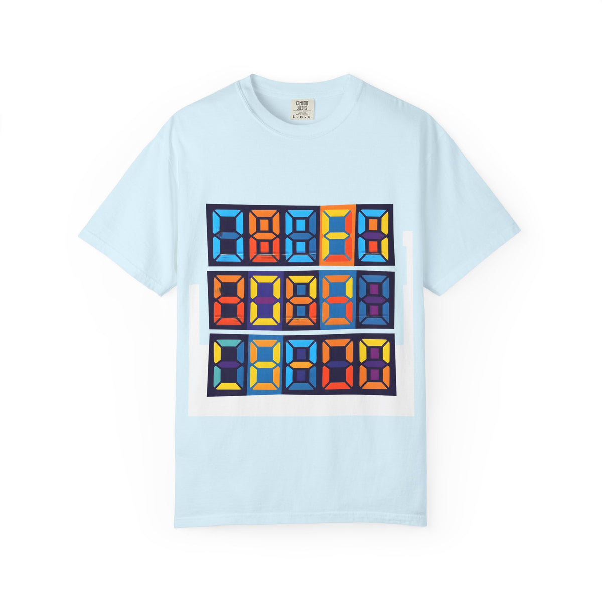 Unisex T-Shirt - Retro Tech 8-Bit Digital Display | Comfort Colors
