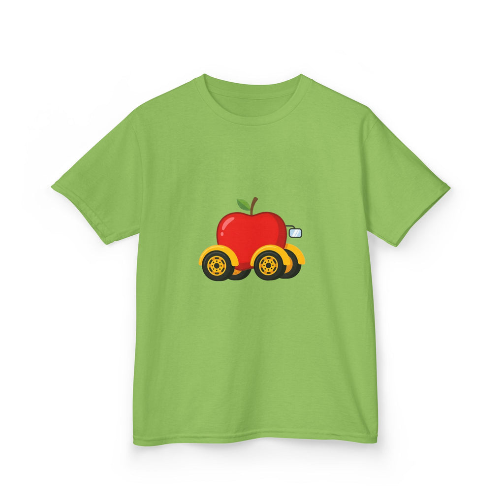 Kids T-Shirt - Apple On Wheels Graphic | Whimsical Fruit Car