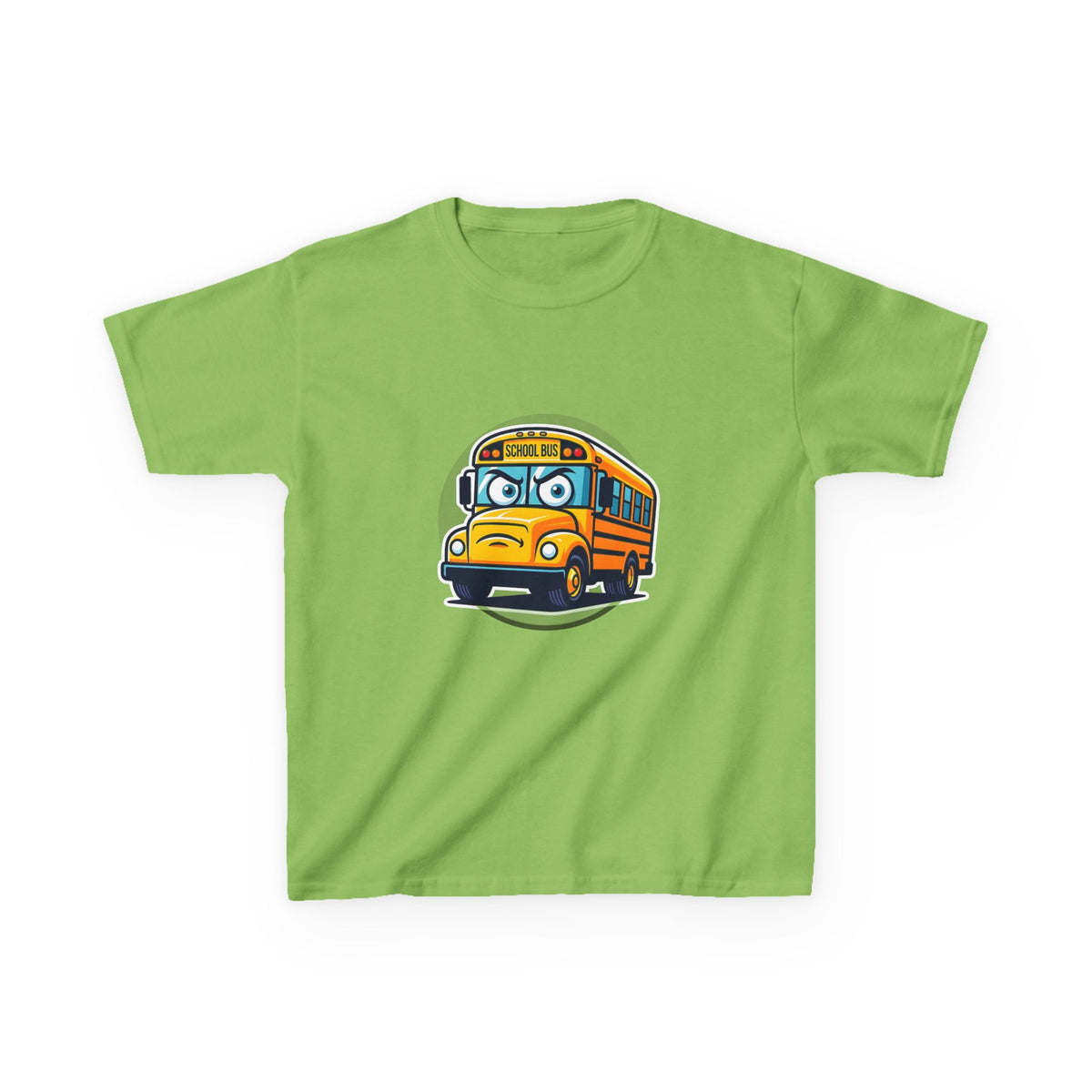 Kids T-Shirt - Angry SCHOOL BUS Cartoon Tee | Funny Character