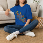 Unisex T-Shirt - Groovy Folk Art Love & Peace | Vibrant Community