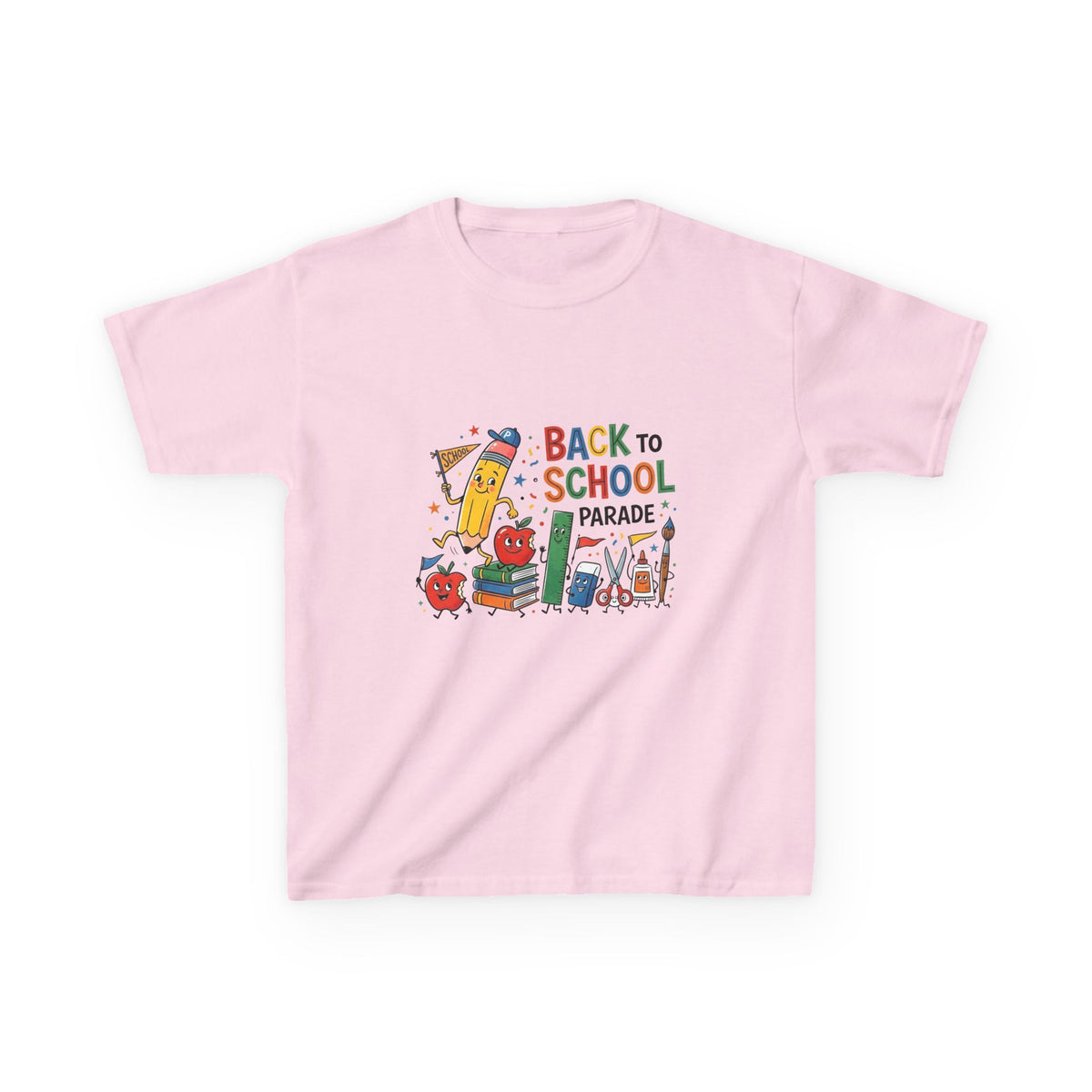 Kids Back to School Tee - Playful SCHOOL Supplies | First Day