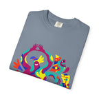 Garment-Dyed T-shirt - Joyful Abstract Creatures | Whimsical Graphic