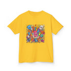 Kids T-Shirt - Cartoon School Supplies Doodle | Back to School
