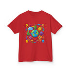Kids Earth Day Tee - Happy Cartoon Planet | Nature Lovers