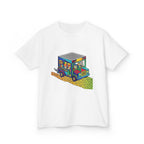 Kids T-Shirt - Vibrant Geometric Animal Bus Adventure