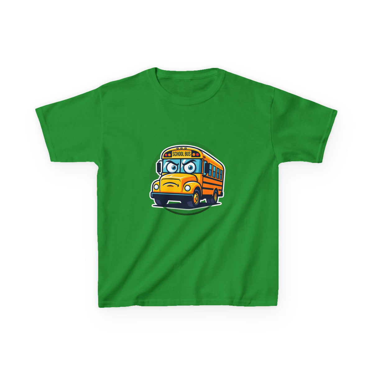 Kids T-Shirt - Angry SCHOOL BUS Cartoon Tee | Funny Character
