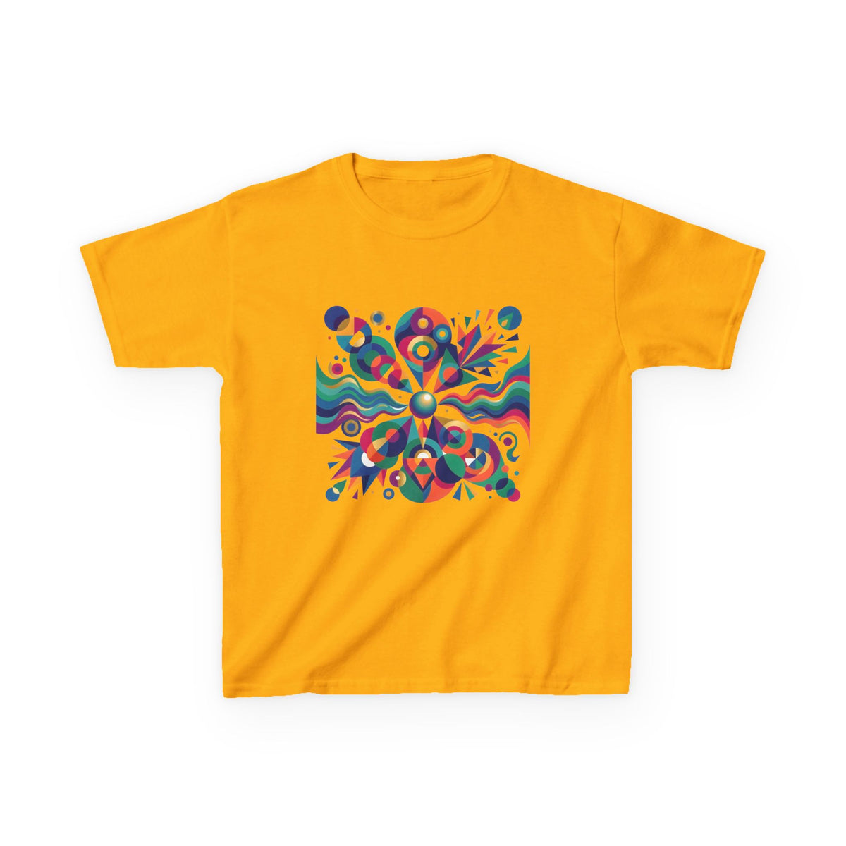 Kids T-Shirt - Vibrant Abstract Geometric Design | Modern Art