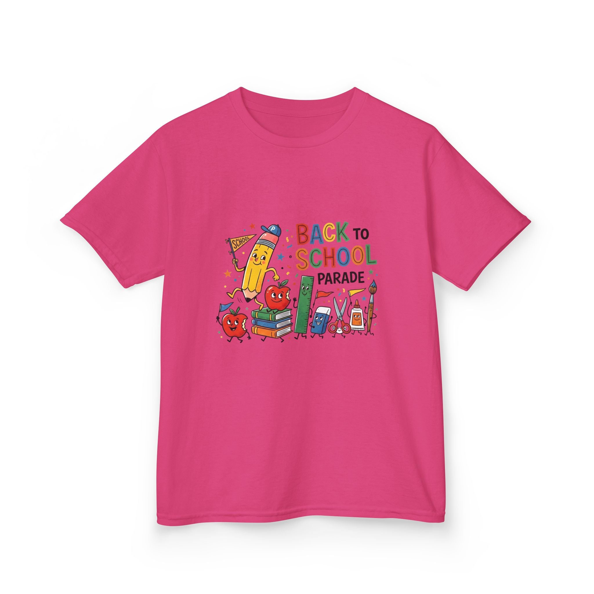 Kids Back to School Tee - Playful SCHOOL Supplies | First Day