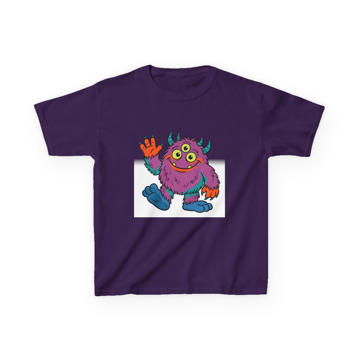 Kids T-Shirt - Cute 3-Eyed Monster Cartoon | Colorful & Fun