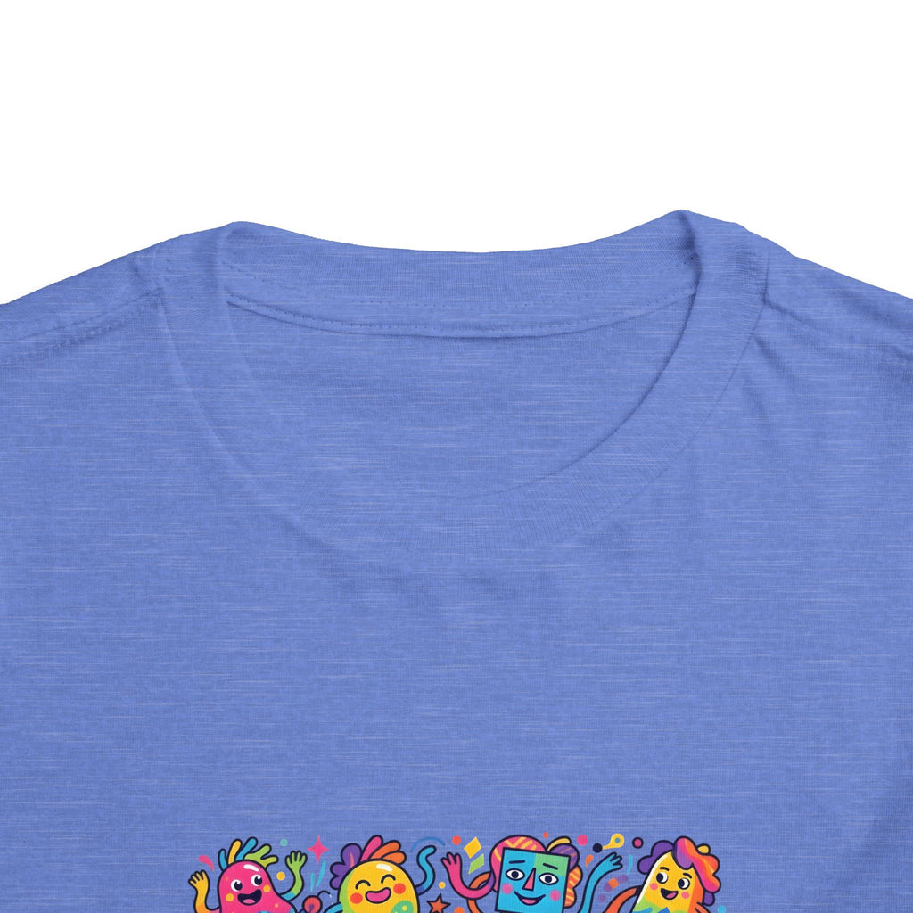 Toddler T-Shirt - Vibrant Whimsical Creatures | Doodle Art