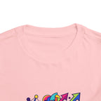Toddler Crypto Shirt - Neon Geometric Digital Art | Blockchain Kids