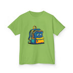 Kids Heavy Cotton Tee - Sad Backpack Cartoon | Back to School 2026