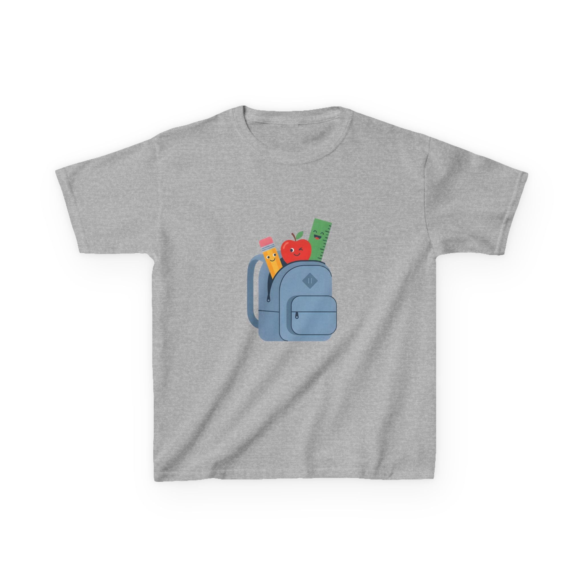Kids Back to School Tee - Cute School Supplies Cartoon | 2026