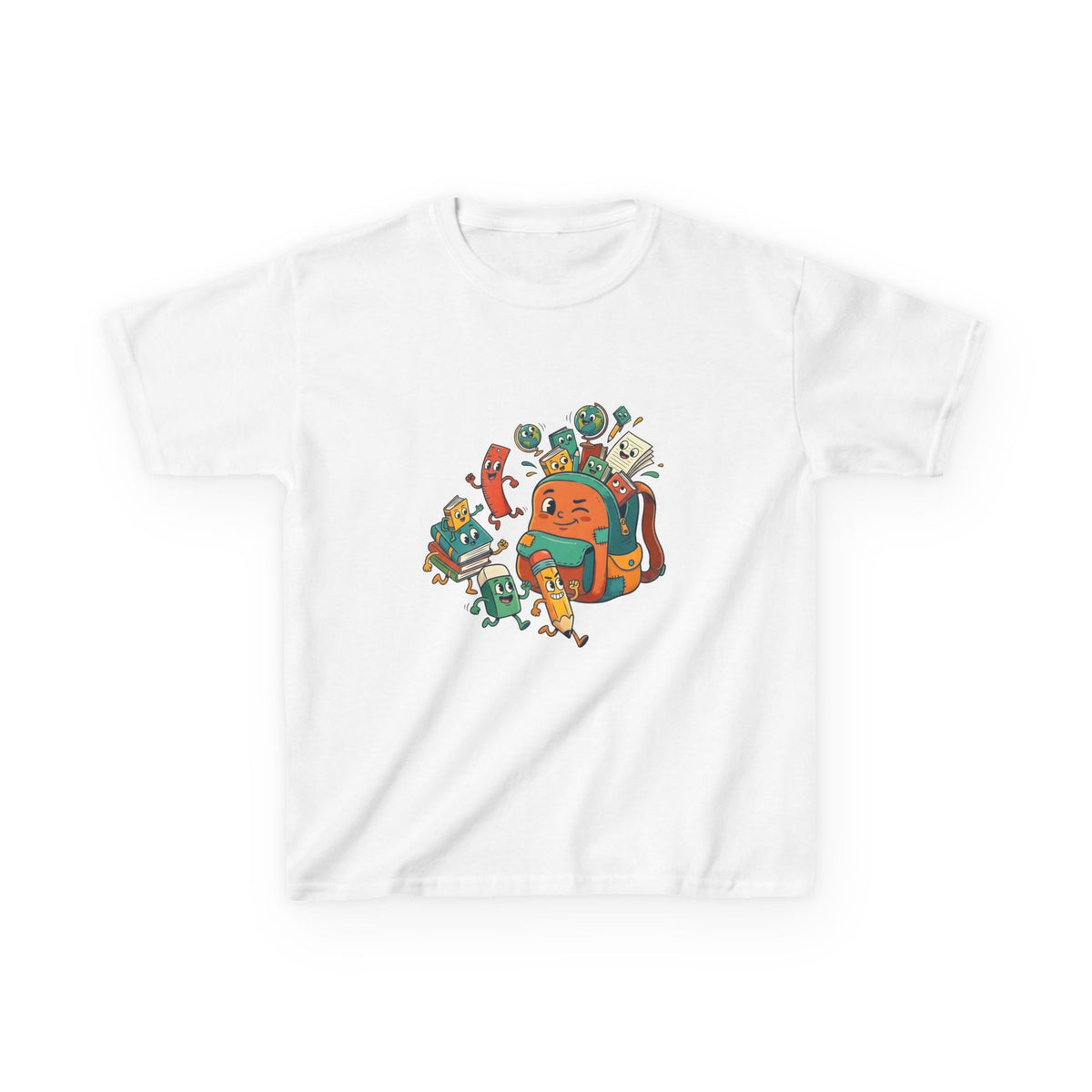 Kids T-Shirt - Cartoon School Supplies | Back to School