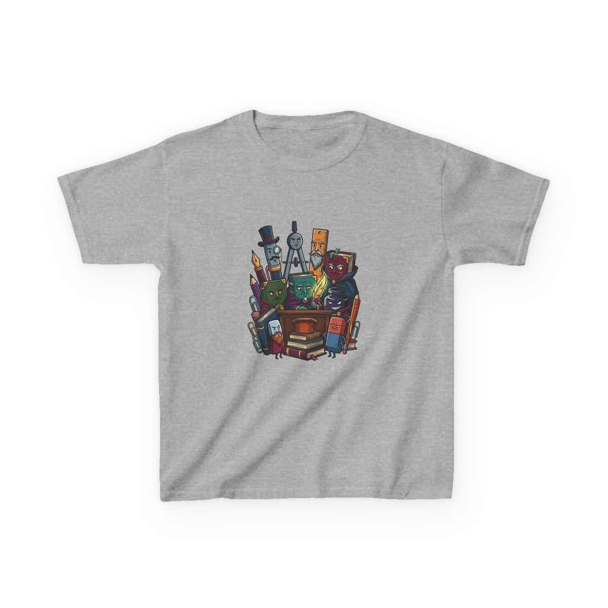 Kids Tee - Whimsical School Supplies Characters | Back to School