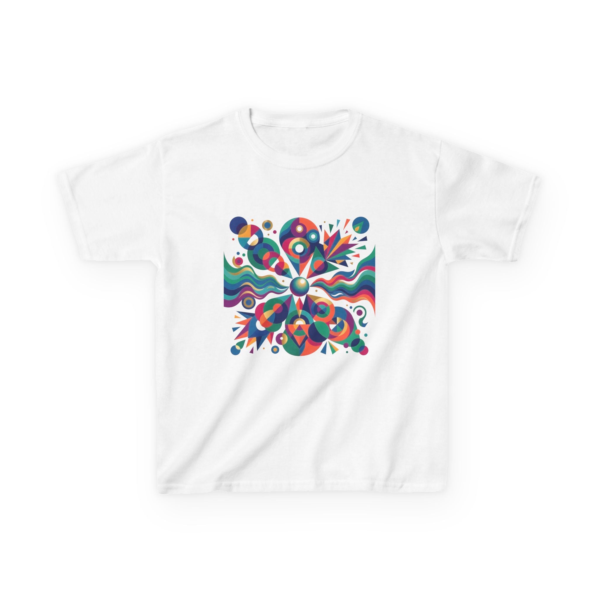 Kids T-Shirt - Vibrant Abstract Geometric Design | Modern Art