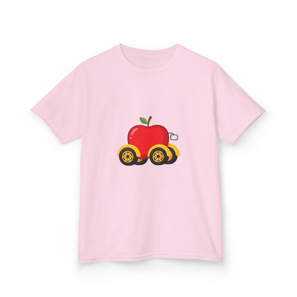 Kids T-Shirt - Apple On Wheels Graphic | Whimsical Fruit Car