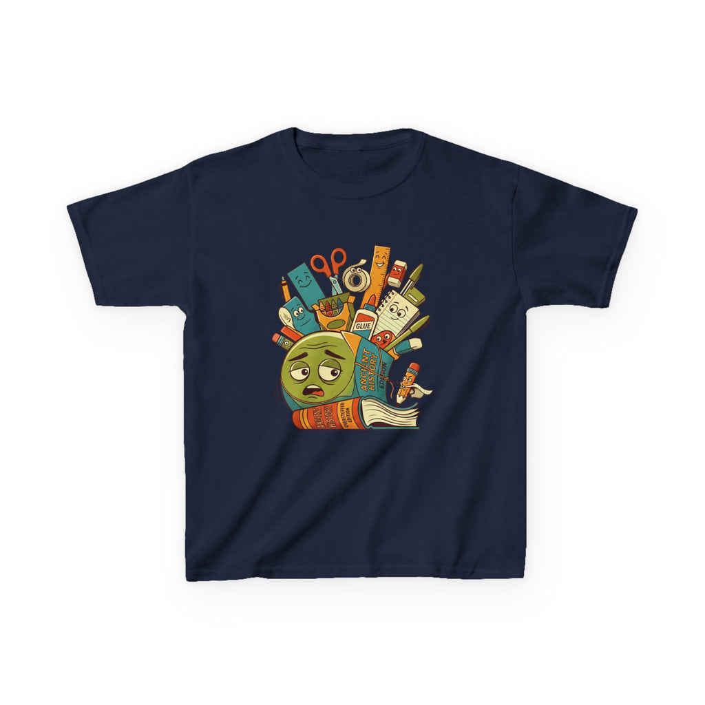 Kids Tee - Ancient History Overstuffed Edition | School Stress Back