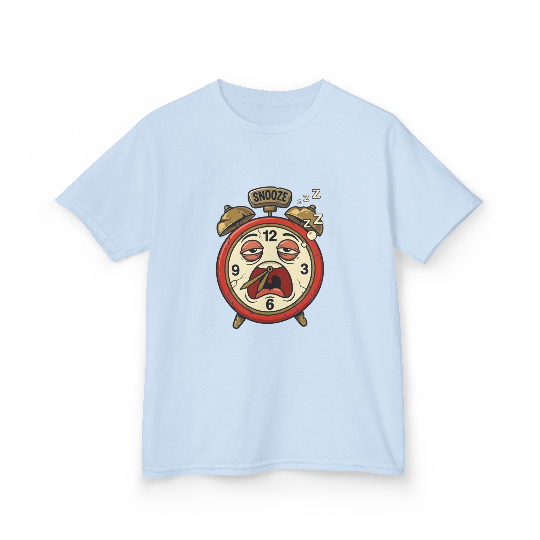 Kids Tee - Distressed SNOOZE Alarm Clock | Funny Morning Struggle