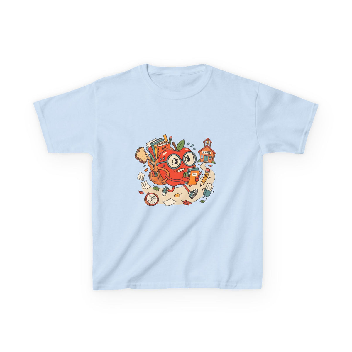 Kids Back to School Tee - Playful ABC 123 School Design