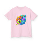 Kids T-Shirt - Vibrant Geometric Faces | Abstract Art
