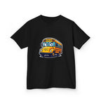 Kids T-Shirt - Angry SCHOOL BUS Cartoon Tee | Funny Character