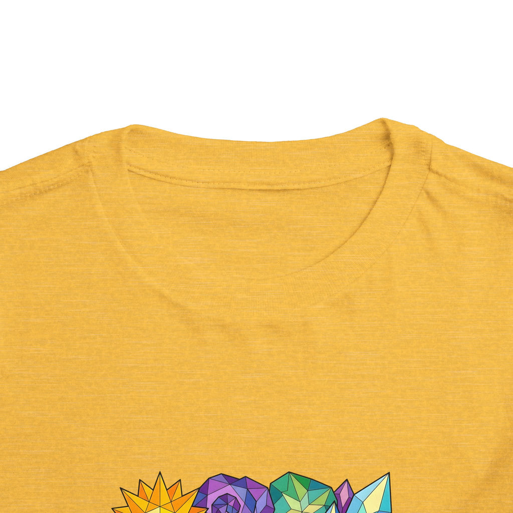 Toddler Tee - Vibrant Geometric Crystal & Gemstone Shirt
