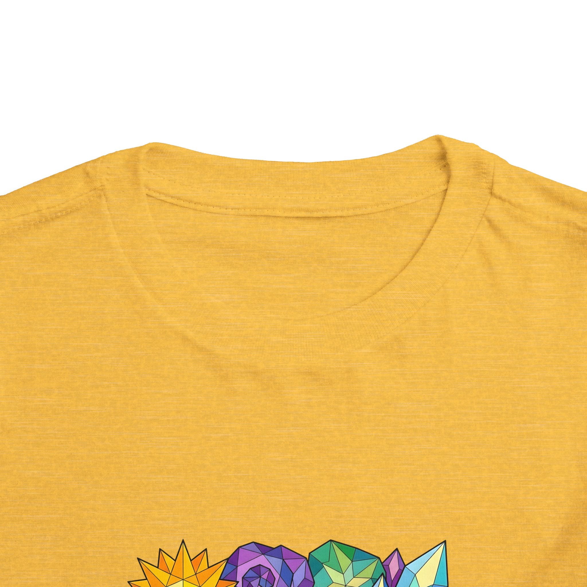Toddler Tee - Vibrant Geometric Crystal & Gemstone Shirt