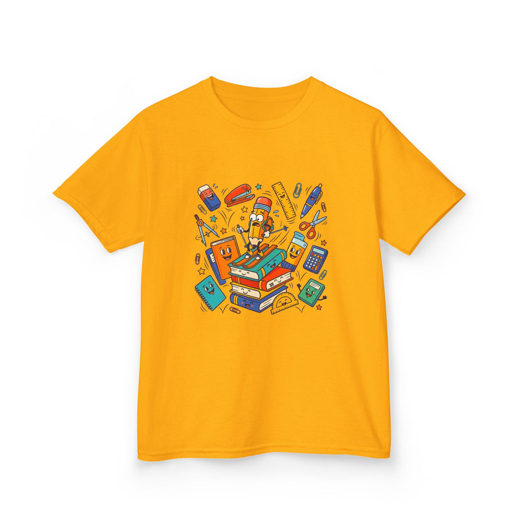 Kids T-Shirt - Cute Doodle School Supplies | First Day 2026