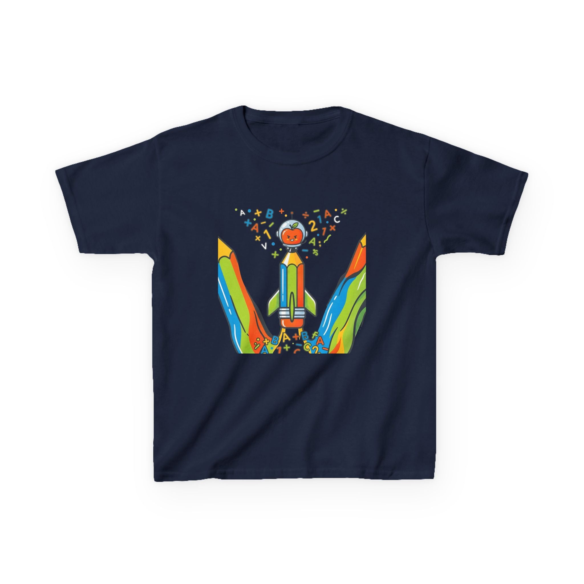 Kids Education Tee - Playful ABC & Math Learning Graphic