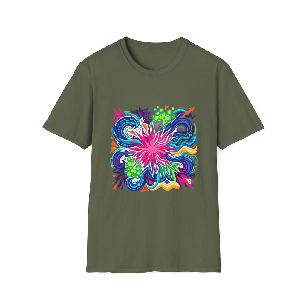 Abstract T-Shirt - Vibrant Graffiti Explosion | Unisex