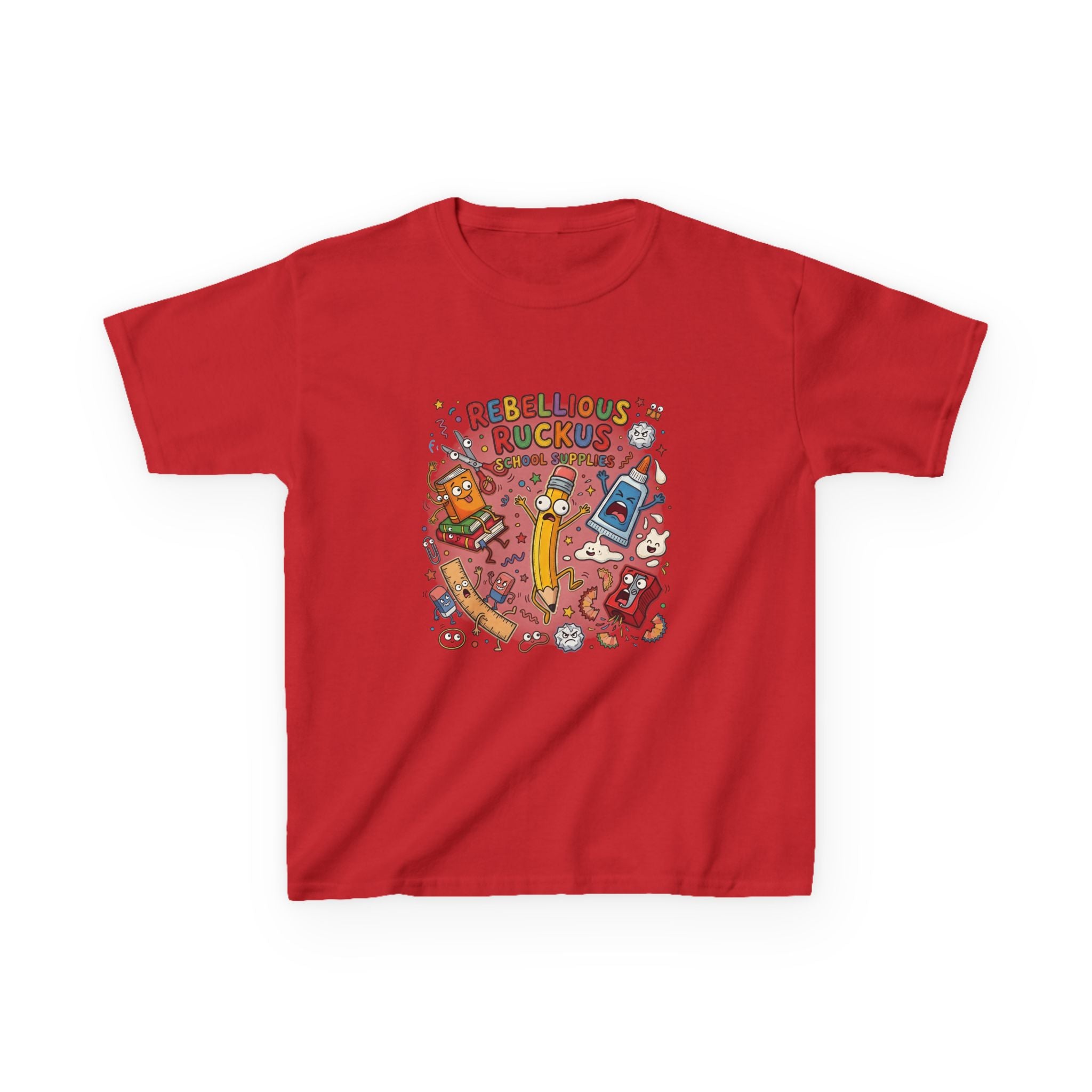Kids Tee - Rebellious Ruckus School Supplies T-Shirt