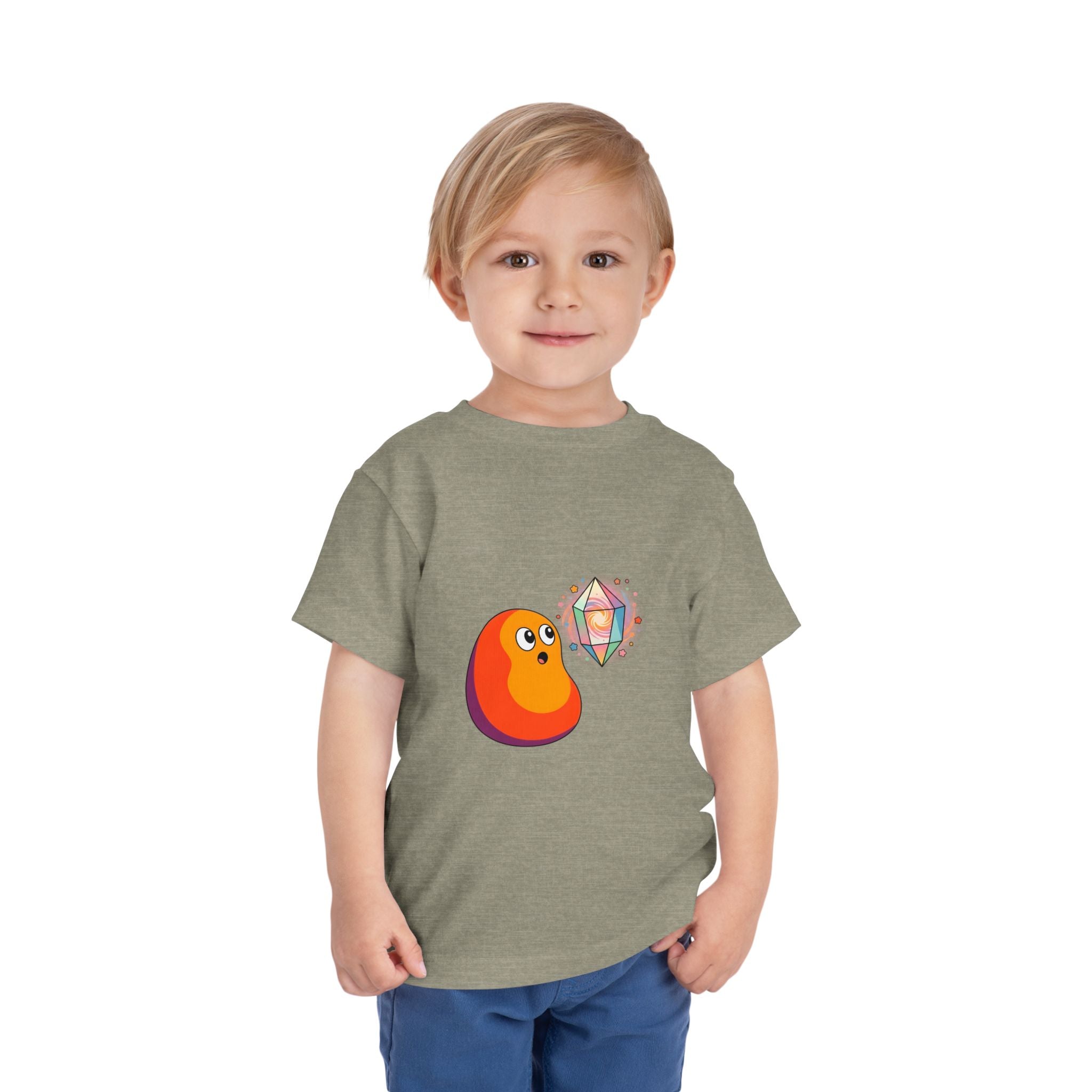 Toddler Short Sleeve Tee - Whimsical Cosmic Creature Stars